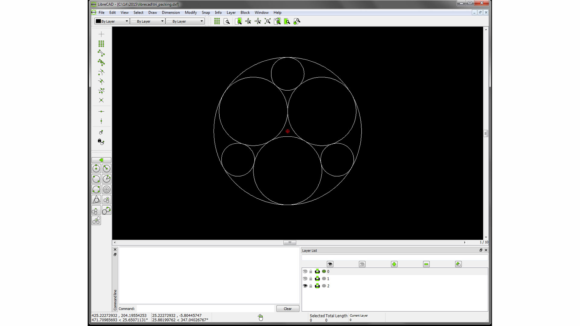 LibreCAD Screnshot 2